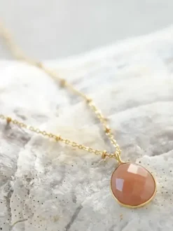 Best Adoration Peach Moonstone kaulakoru GP Rannekorut