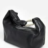 Outlet Amanda shoulder bag leather, black Laukut