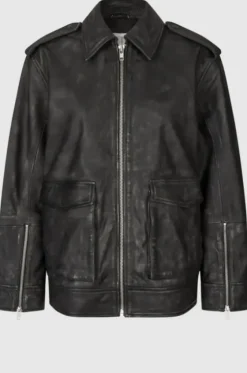 New Auras Leather Jacket, black Ulkotakit Ja -Liivit|Uutuudet