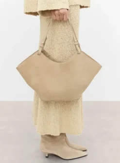 Best - Dilba Mini Tote Bag Suede Sand Laukut