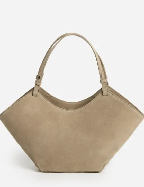 Best - Dilba Mini Tote Bag Suede Sand Laukut