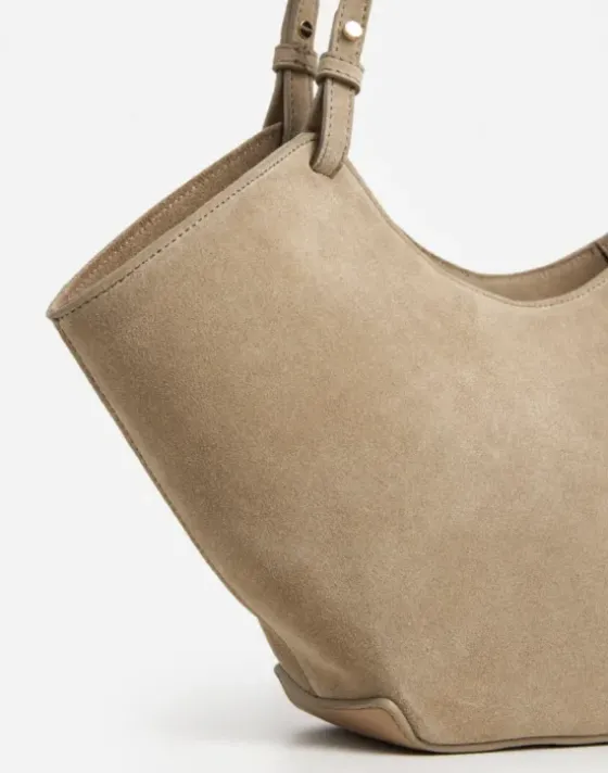 Best - Dilba Mini Tote Bag Suede Sand Laukut