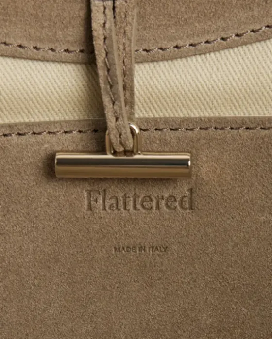 Best - Dilba Mini Tote Bag Suede Sand Laukut