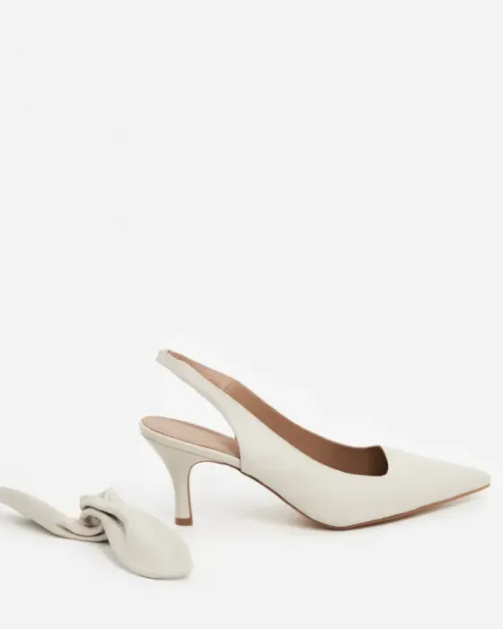 Outlet - Franchesca Bow korkokengät, creme Korkokengät Ja Ballerinat