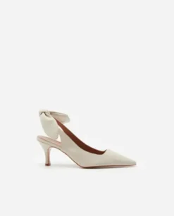 Outlet - Franchesca Bow korkokengät, creme Korkokengät Ja Ballerinat