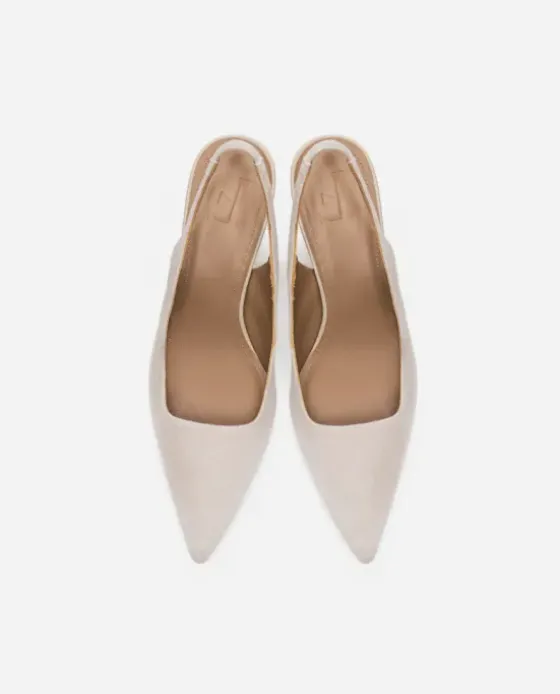 Outlet - Franchesca Suede korkokengät, sand Korkokengät Ja Ballerinat