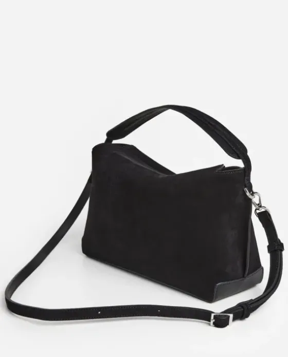 Clearance - Helia handbag, suede black Laukut