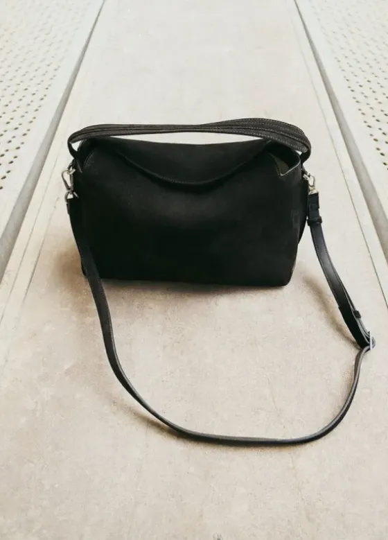 Clearance - Helia handbag, suede black Laukut