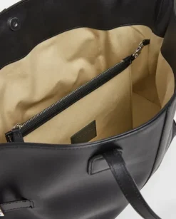 Hot - Lesley tote bag, leather black Laukut