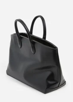Clearance - Lola tote bag leather, black Laukut