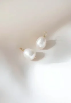Clearance Gauhar - Lisäosat Fresh Water Pearl iso, kulta Gauhar Helsinki