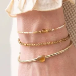 Clearance Iris rannekoru Citrine, gold Rannekorut
