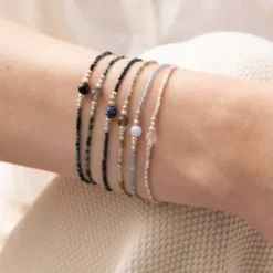 Discount Iris rannekoru Lapis Lazuli, silver Rannekorut
