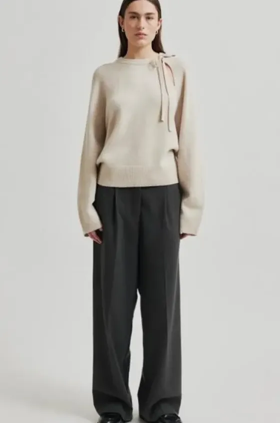 Hot Joline Knit O-Neck, pumice stone Neuleet Ja Neuletakit|Uutuudet