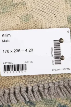 Kelim matto, multi #600 / 178x236cm Matot