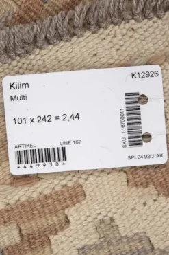 Outlet Kelim matto, multi custom #621 / 101 x 242 cm Matot