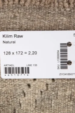 New Kelim matto, natural #612 / 128x172cm Matot