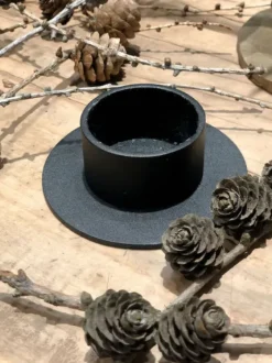 Clearance The Circle kynttilänjalka 5 cm, musta Kynttilät Ja Lyhdyt
