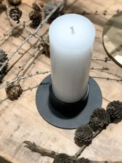 Clearance The Circle kynttilänjalka 5 cm, musta Kynttilät Ja Lyhdyt