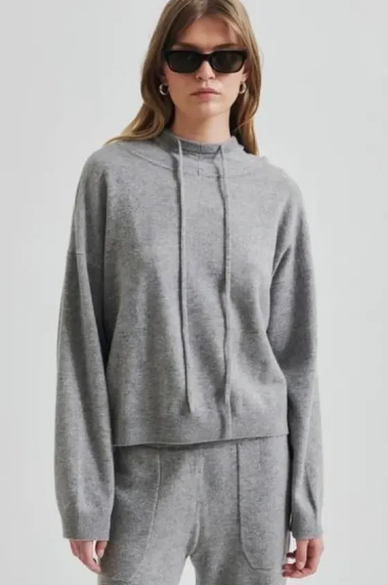 Outlet Lounge Knit huppari, grey melange Neuleet Ja Neuletakit|Uutuudet