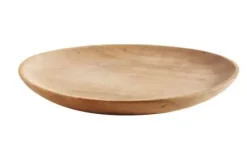 New - Puuvati Ø26, Natural Teak Tarjoilu Ja Ottimet|Astiat