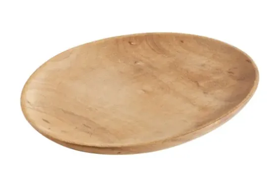 New - Puuvati Ø26, Natural Teak Tarjoilu Ja Ottimet|Astiat