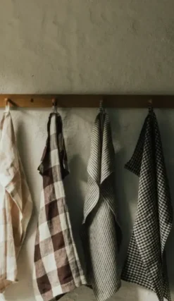 Clearance - Vipa ruudullinen keittiöpyyhe pellavaa Keittiötekstiilit