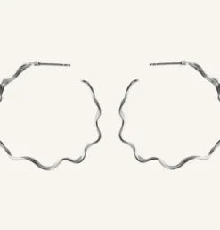 New - Large Hellir Hoops, hopea Korvakorut