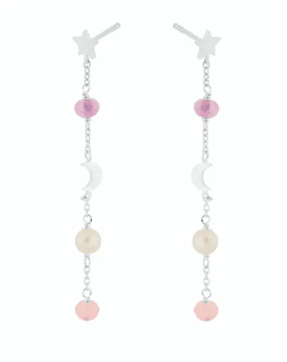 Outlet - Pastel Dream ketjukorvakorut, hopea Korvakorut