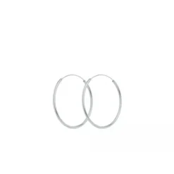 Sale - Plain hoops korvakorut 30mm, hopea Korvakorut