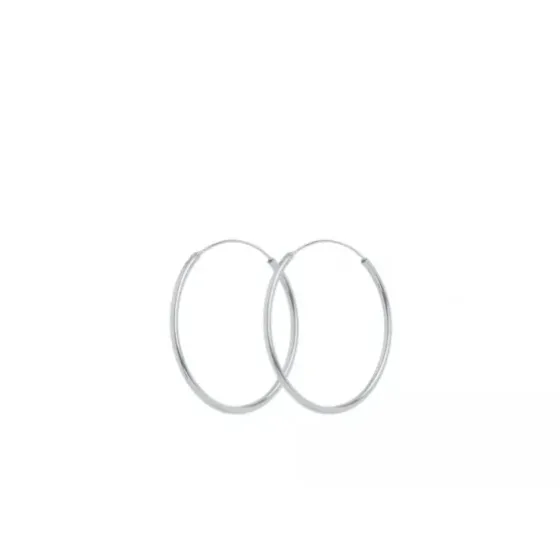 Sale - Plain hoops korvakorut 30mm, hopea Korvakorut