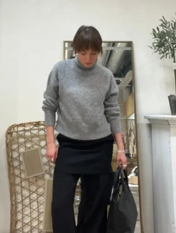 Clearance - Nola pooloneule, grey melange Neuleet Ja Neuletakit|Uutuudet