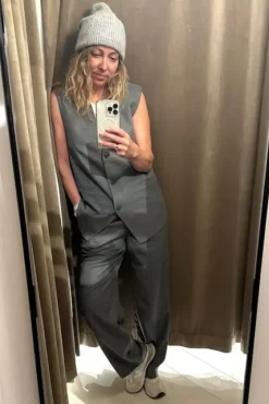 Clearance - Saleni liivi, grey melange Bleiserit Ja Liivit|Uutuudet