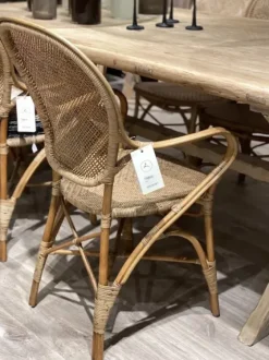 Best – Rossini rottinkituoli käsinojilla, antique Rottinkihuonekalut