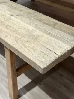 Clearance – pitkä penkki #964, natural Vanhat Puuhuonekalut