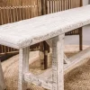 Best – pitkä penkki PURE #662, off white Vanhat Puuhuonekalut