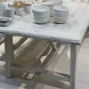 Online - ruokapöytä suorilla jaloilla 240cm #660, off white Vanhat Puuhuonekalut
