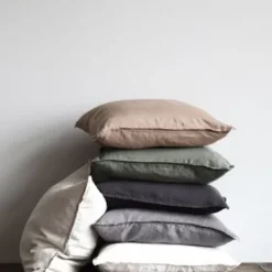 Sale - Luonnonvalkoinen pellavatyynynpäällinen, 50x50 cm Sisustustyynyt|Sisustustyynyt