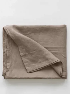 Clearance - pellavapöytäliina 160x330, ruskea Keittiötekstiilit