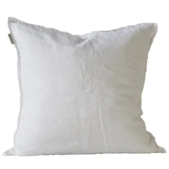 Online - Valkoinen pellavatyynynpäällinen, 50x50 cm Sisustustyynyt