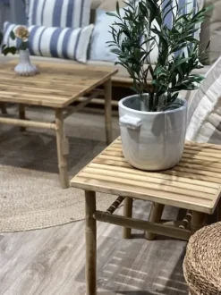 Outlet - pieni bambupöytä 45x45x45 cm Bambupöydät|Piha Ja Terassi