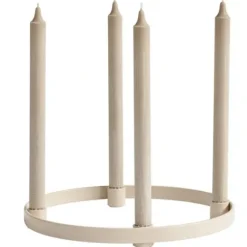 New - rengaskynttelikkö, 30cm, hiekka Kynttilät Ja Lyhdyt