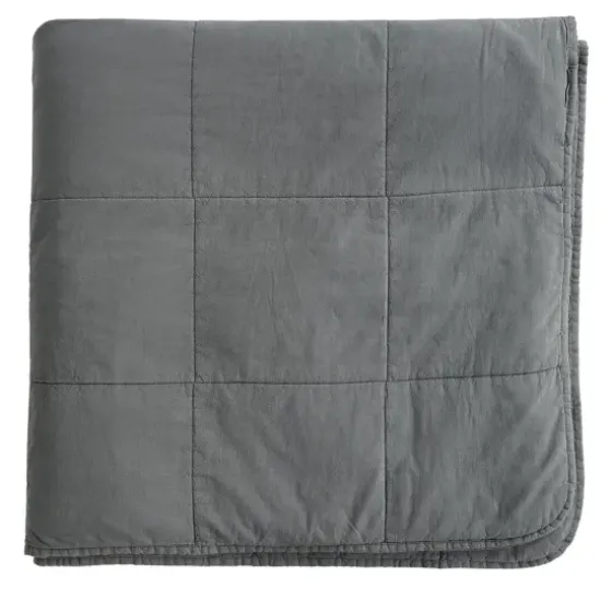 Sale - tikattu päiväpeitto, 260x260cm GREY Päiväpeitot