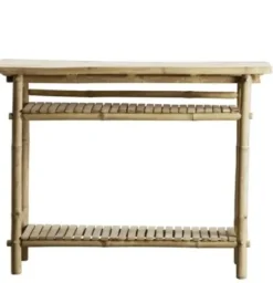 Sale bambuinen sivupöytä, 90x37x76 cm Bambupöydät
