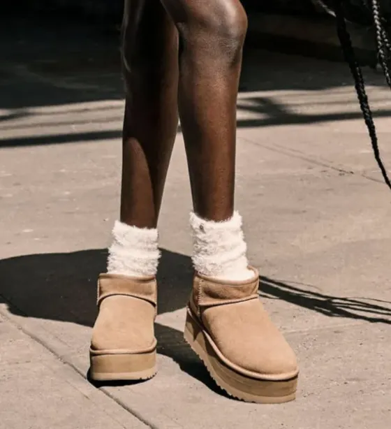 New - Classic ultra mini platform, chestnut Saappaat Ja Nilkkurit|Ugg