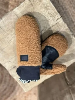 Fluff käsineet, chestnut Hatut, Käsineet Ja Sukat|Janinan Suosikit