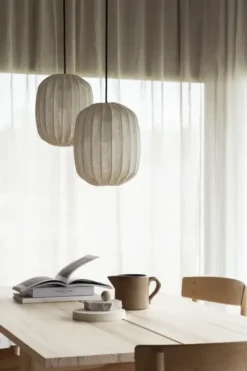 Outlet Watt&Veke - Prisma 25 kattovalaisin pellavaa, natural Valaisimet