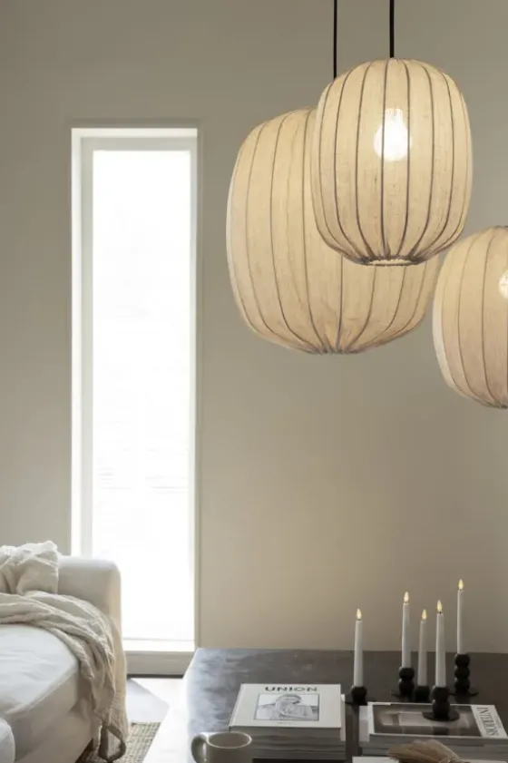 Online Watt&Veke - Prisma 35 kattovalaisin pellavaa, natural Valaisimet