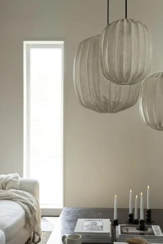 Online Watt&Veke - Prisma 45 kattovalaisin pellavaa, natural Valaisimet