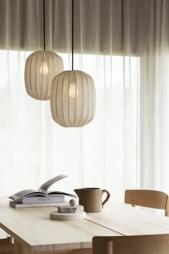 Online Watt&Veke - Prisma 45 kattovalaisin pellavaa, natural Valaisimet